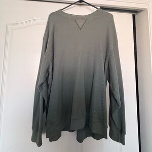 Aerie Olive Crewneck Sweater